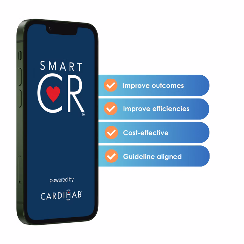 Cardihab app on smartphone