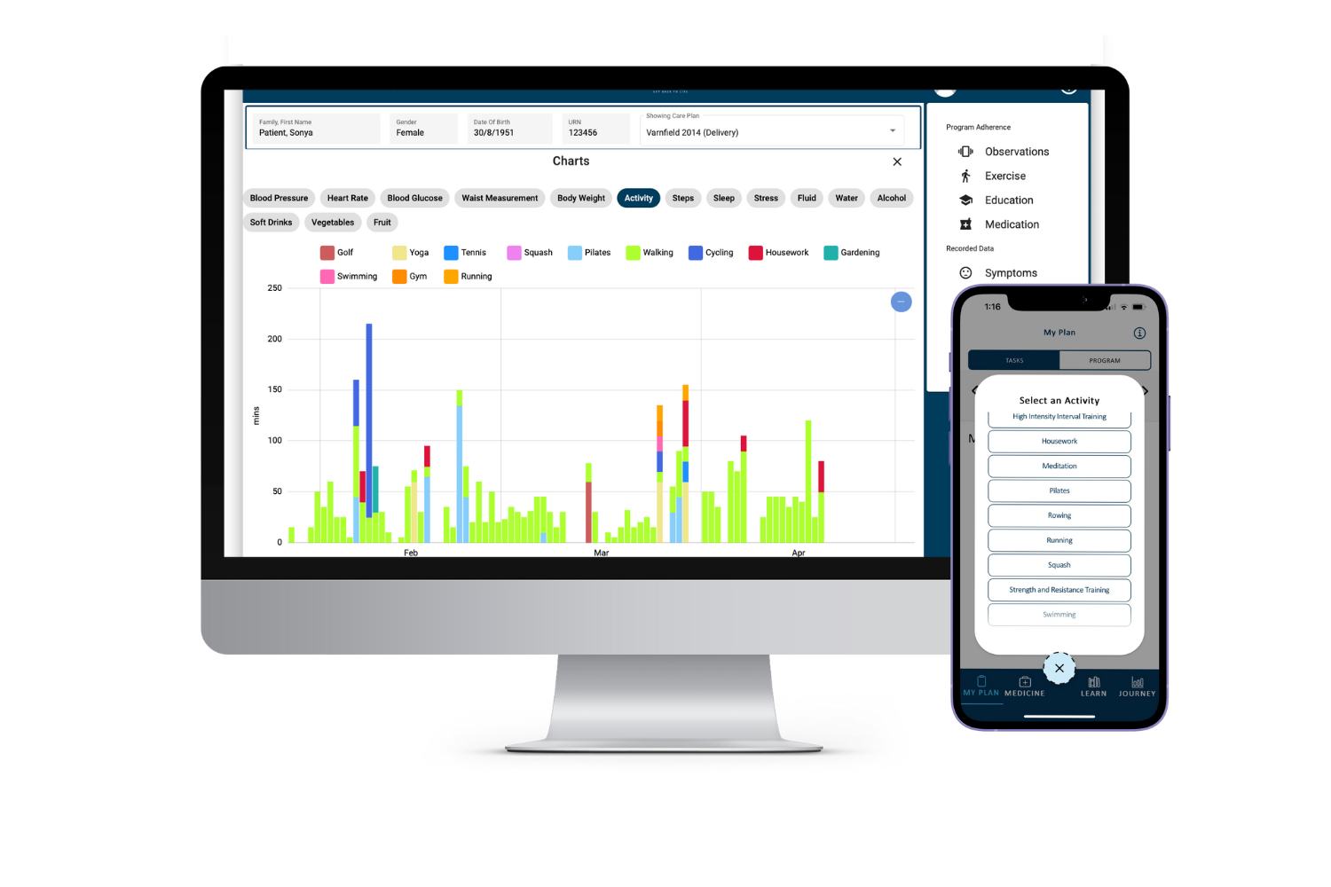Clinician Portal Features